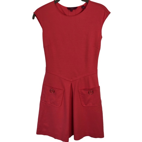 Ted Baker London Coral Harmia Pocket Jersey Dress - Picture 2 of 13